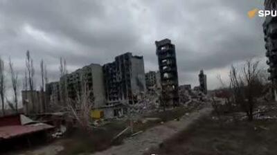  نخستین تصاویر هوایی از آزادی منطقه کراسنوارمیسک توسط ارتش روسیه