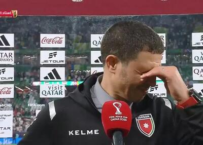 اشک‌های مربی اردن پس از مصدومیت ستاره