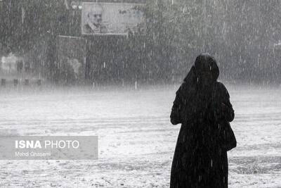  بارش ۹۸ میلی متری باران در چابکسر