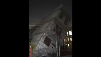  ریزش ناگهانی مجتمع مسکونی در نجف چندین زخمی برجای گذاشت (فیلم)