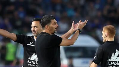 حسینی: گل پرسپولیس شانسی بود؛ چمن شهر قدس افتضاح است، زمین اراک در برابر آن سن‌سیرو است!