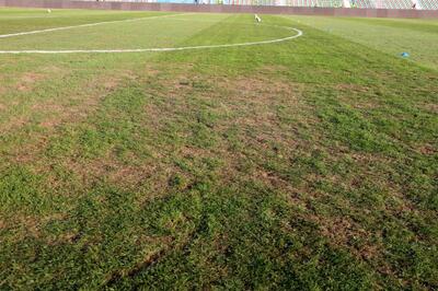 وضعیت افتضاح چمن شهرقدس در آستانه بازی پرسپولیس