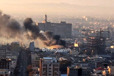 وقوع آتش‌سوزی حوالی لاله‌زار تهران