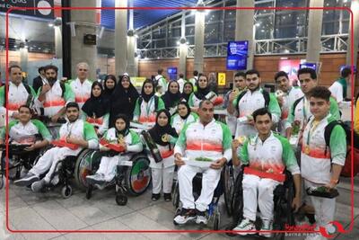  بازگشت اولین گروه از ورزشکاران اعزامی ایران به بازی های پاراآسیایی جوانان دبی که بامداد امروز یکشنبه ۲۳ آذر ماه به میهن بازگشتند