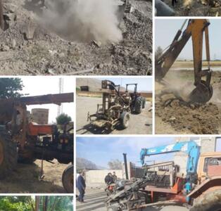  انسداد ۳۶ حلقه چاه غیر مجاز در توابع  دورود