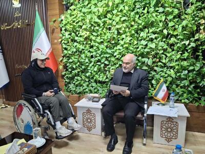  تجلیل استاندار از بانوی خوزستانی قهرمان پارالمپیک آسیا و جهان