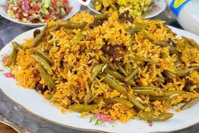  لوبیا پلو مجلسی به سبک مامان پز؛ عطر و طعم اصیل ایرانی