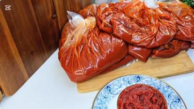  بهترین روش پخت گوجه فرنگی / طرز تهیه رب گوجه خوش رنگ بدون کپک زدن