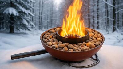  ساخت اجاق سنگی دست ساز؛ منبعی برای گرمای رایگان در تمام زمستان