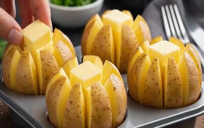  طرز تهیه سیب زمینی تنوری پنبه ای / خیلی سریع پخته میشه