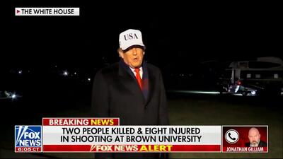  واکنش ترامپ به تیراندازی در دانشگاه براون/ این یک شرم است، یک شرم است، فقط دعا کنید+ فیلم