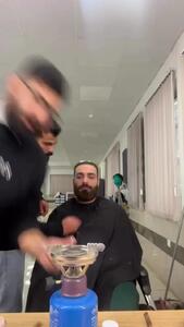 گریم حمید صفت برای نقش اصلان سریال بامداد خمار