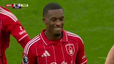 گل دوم ناتینگهام فارست به تاتنهام (دبل هودسون اودوی)