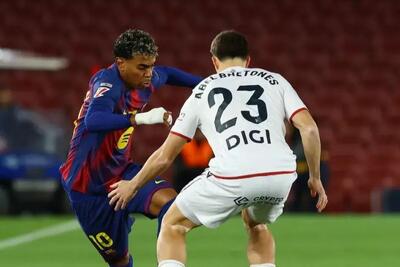 عصبانیت بازیکنان اوساسونا از رفتار لامین یامال