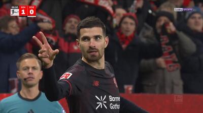 گل عقربی مارتین تریه برای بایرلورکوزن مقابل کلن