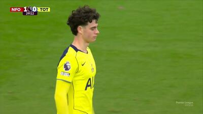 گل اول ناتینگهام فارست به تاتنهام (هودسون اودوی)