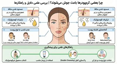  چرا بعضی کرم‌پودرها باعث جوش می‌شوند؟ | بررسی علمی