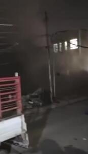  لحظه ریزش ساختمان ۴ طبقه در نجف + فیلم