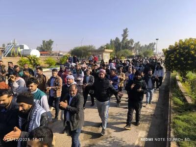  دهمین روز تجمع کارگران میان‌آب کرخه در سایه مشکلات معیشتی و انتقاد از مدیران پروازی