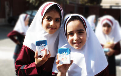  توزیع شیر در مدارس کرمانشاه آغاز شد