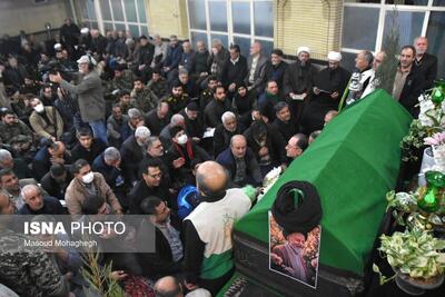 مراسم وداع با پیکر آیت الله سید محمد شاهچراغی