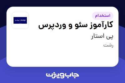  استخدام کارآموز سئو و وردپرس در پی استار