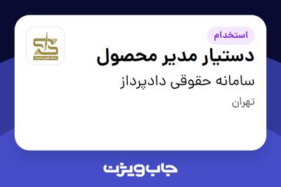  استخدام دستیار مدیر محصول در سامانه حقوقی دادپرداز