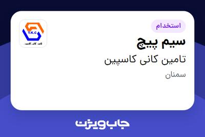  استخدام سیم پیچ - آقا در تامین کانی کاسپین