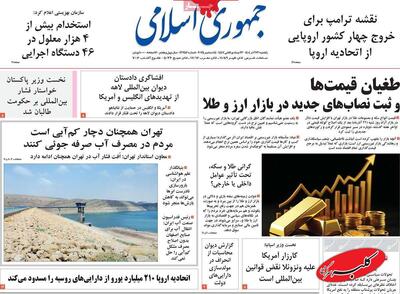 صفحه اول روزنامه های یکشنبه 23آذر / روز آرام گران شدن بنزین - کلبه سرگرمی