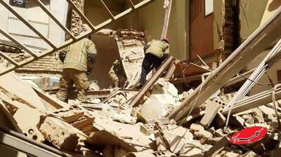 ببینید | ریزش ناگهانی یک مجتمع مسکونی در نجف - کلبه سرگرمی