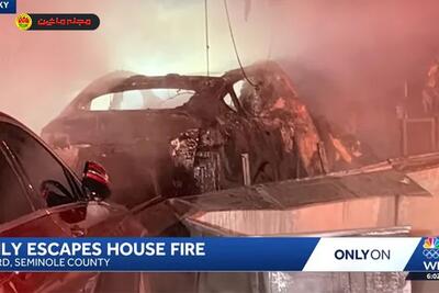 آتش‌سوزی شارژر تسلا: خانه‌ای ویران شد