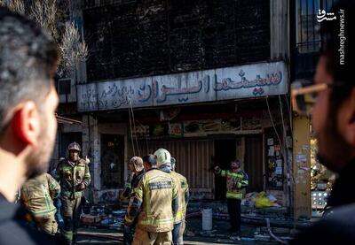 عکس/ سینما ایران در آتش سوخت