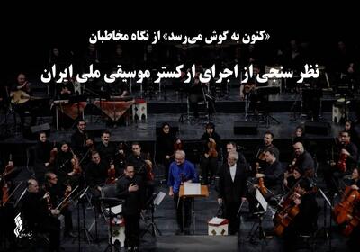  نظرسنجی از اجرای ارکستر موسیقی ملی ایران