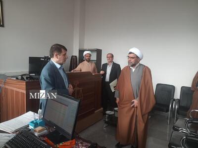 بازدید رئیس کل دادگستری آذربایجان شرقی و هیئت همراه از حوزه قضایی شهرستان اهر