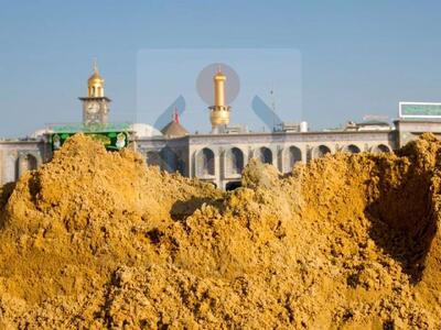  تصاویر پیدا شدن خاک زرد در کربلا