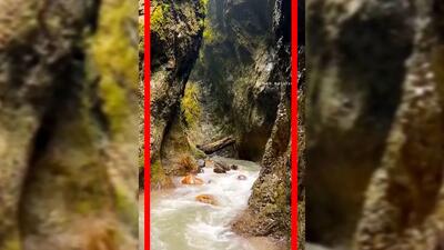  فیلم پیاده‌روی ۴۵ دقیقه‌ای در تنگه انگتارود