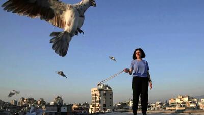 کفتربازی در لبنان؛ زن لبنانی که عشقش به پرواز را نشان می‌ دهد + عکس