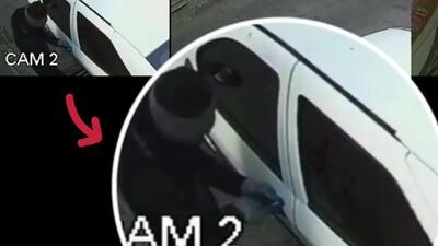 فیلم لحظه دستبرد4 ثانیه ای دزدان به خودرو ال 90 در شادآباد تهران