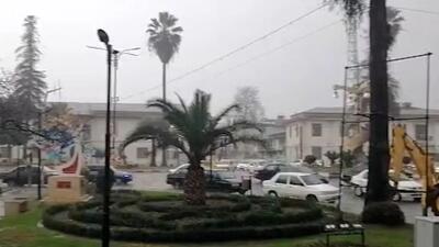  فیلم بارندگی سنگین امروز در رودسر