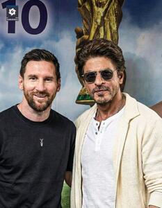  مسی و شاهرخ خان در یک قاب! +عکس