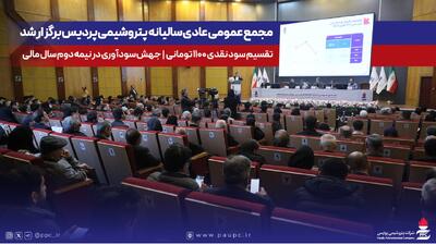 مجمع عمومی عادی سالیانه پتروشیمی پردیس برگزار شد / تقسیم سود نقدی ۱۱۰۰ تومانی