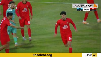 گل مهدی هاشم نژاد به پیکان (تراکتور 2-1 پیکان)