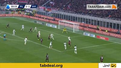 گل بارتساگی به ساسولو (میلان 1-1 ساسولو)