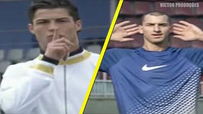 کل کل زلاتان ابراهیموویچ و کریستیانو رونالدو در تبلیغ نایک در سال 2006