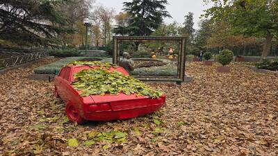 اجرای گذر پاییزی در بوستان‌های بزرگ منطقه یک با فرش برگ‌ها