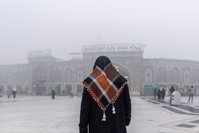  عکس/ بین‌الحرمین غرق در مه