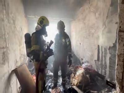 مهار آتش‌سوزی در برج مسکونی دهکده المپیک؛ ۱۰ نفر نجات یافتند