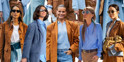  ترکیب رنگی دلنشین برای پاییز می‌خواهید؟ چرا آبی و شتری را امتحان نمی‌کنید؟ - چی بپوشم