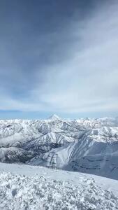  بلندترین قله ایران در محاصره برف + فیلم