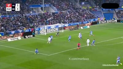 ویدیو: گل دوم رئال مادرید به آلاوس توسط رودریگو